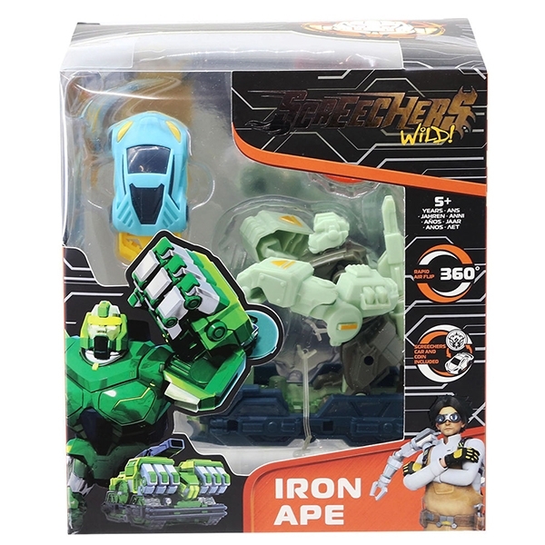 Машинка-трансформер Screechers Wild S4 L2 Айрон Эйп (EU685201) - Pampik