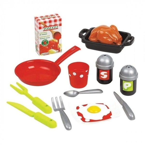 Ігровий набір Ecoiffier Моя перша кухня Френч, червоний (1719) - Pampik - 2