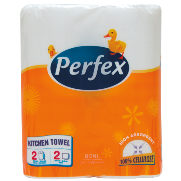 Паперові рушники Perfex, білий, 2 рулони - Pampik