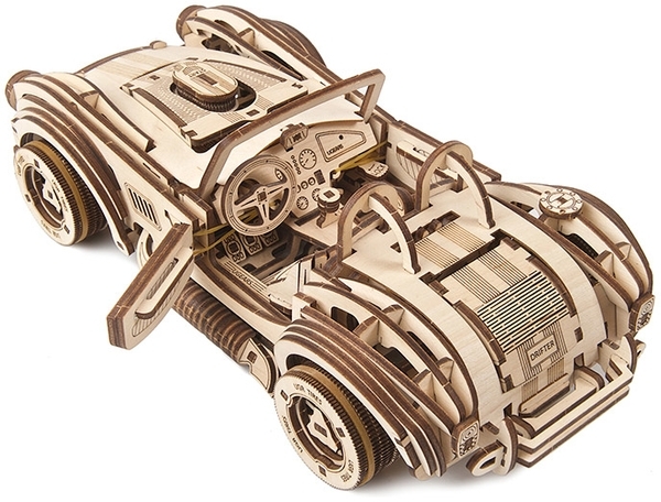 Механічний 3D-пазл Ukrainian Gears гоночний автомобіль Дріфт Кобра, 370 ел. (70161) - Pampik - 8