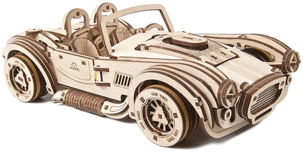 Механічний 3D-пазл Ukrainian Gears гоночний автомобіль Дріфт Кобра, 370 ел. (70161) - Pampik - 2