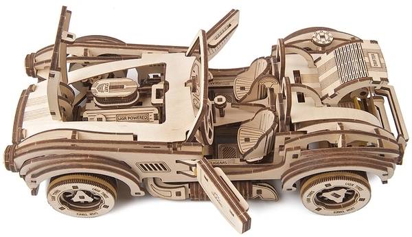 Механічний 3D-пазл Ukrainian Gears гоночний автомобіль Дріфт Кобра, 370 ел. (70161) - Pampik - 7