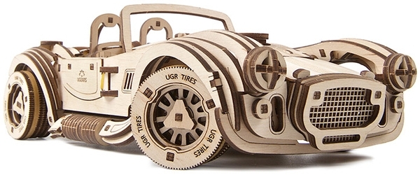 Механічний 3D-пазл Ukrainian Gears гоночний автомобіль Дріфт Кобра, 370 ел. (70161) - Pampik - 3