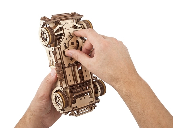 Механічний 3D-пазл Ukrainian Gears гоночний автомобіль Дріфт Кобра, 370 ел. (70161) - Pampik - 13