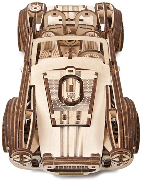 Механічний 3D-пазл Ukrainian Gears гоночний автомобіль Дріфт Кобра, 370 ел. (70161) - Pampik - 4