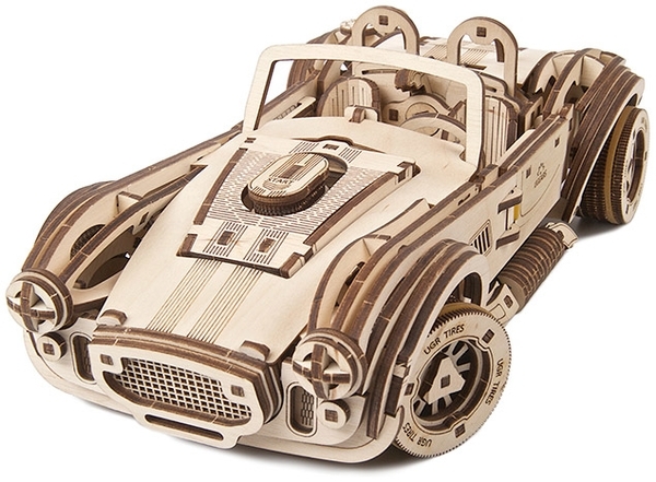 Механічний 3D-пазл Ukrainian Gears гоночний автомобіль Дріфт Кобра, 370 ел. (70161) - Pampik - 5