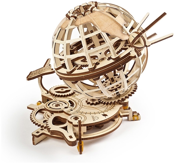 Механічний 3D-пазл Ukrainian Gears Глобус, 184 ел. (70128) - Pampik - 2