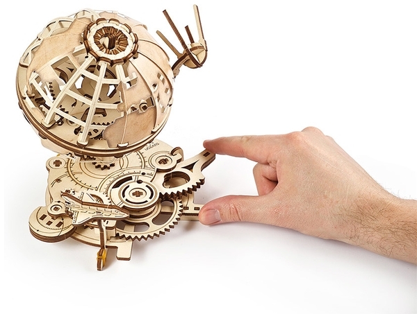 Механічний 3D-пазл Ukrainian Gears Глобус, 184 ел. (70128) - Pampik - 5