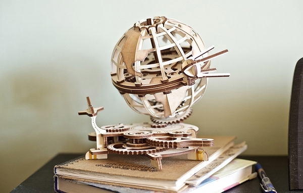 Механічний 3D-пазл Ukrainian Gears Глобус, 184 ел. (70128) - Pampik - 16