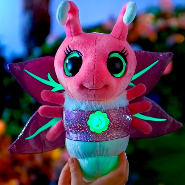 Интерактивная мягкая игрушка Glowies Светлячок, розовый (GW001) - Pampik - 4