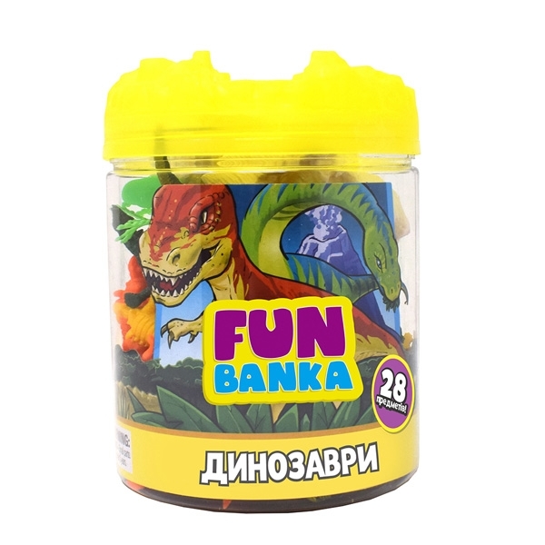 Ігровий міні-набір Fun Banka Динозаври (320387-UA) - Pampik
