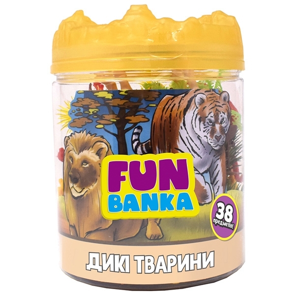 Ігровий міні-набір Fun Banka Дикі тварини (320385-UA) - Pampik