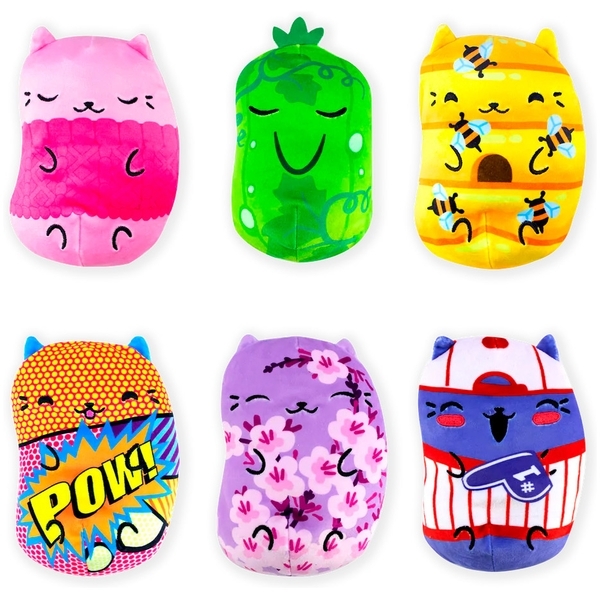 М'яка іграшка Cats vs Pickles Chonk gold Котики та огірочки, 15 см, в асортименті (V1094-18) - Pampik