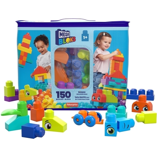 Великий конструктор Mega Bloks, у мішку, 150 деталей (HHM96) - Pampik