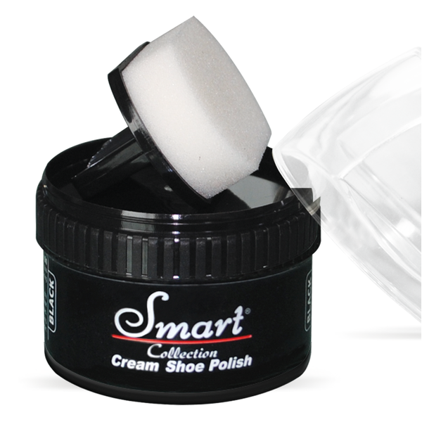 Крем-блиск для взуття Smart з аплікатором, 60 мл, чорний (SKB 60-300) - Pampik - 2