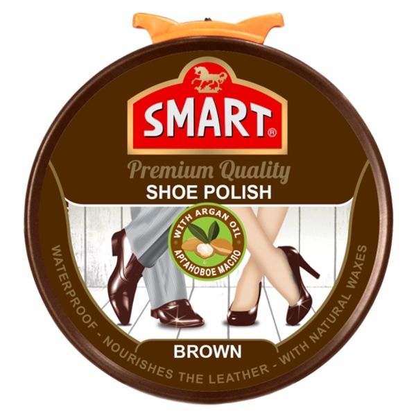 Крем-паста для взуття Smart, 50 мл, коричневий (SPC-320) - Pampik