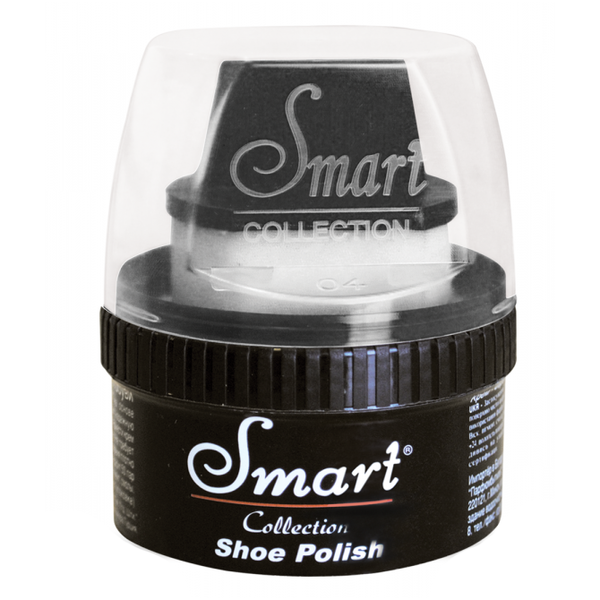 Крем-блиск для взуття Smart з аплікатором, 60 мл, чорний (SKB 60-300) - Pampik