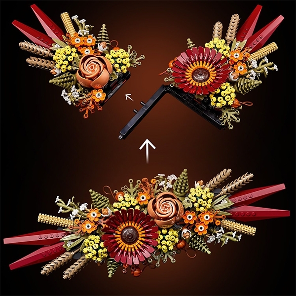 Конструктор LEGO Botanicals Ікебана із сухоцвітів, 812 деталей (10314) - Pampik - 7