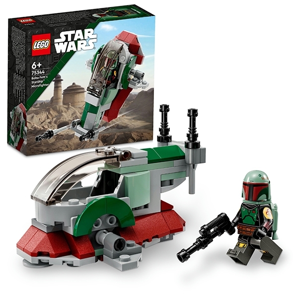 Конструктор LEGO Star Wars Мікровинищувач зореліт Боба Фетта, 85 деталей (75344) - Pampik - 3