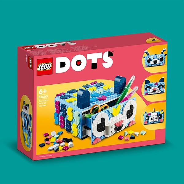 Конструктор LEGO DOTS Креативный ящик "Животные", 643 деталей (41805) - Pampik - 3