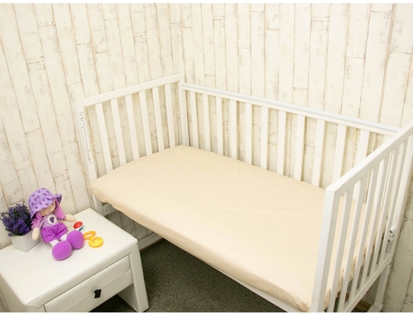 Простирадло Руно, на гумовій стрічці, бязь, 120х60 см, бежевий (918.114_бежевий) - Pampik