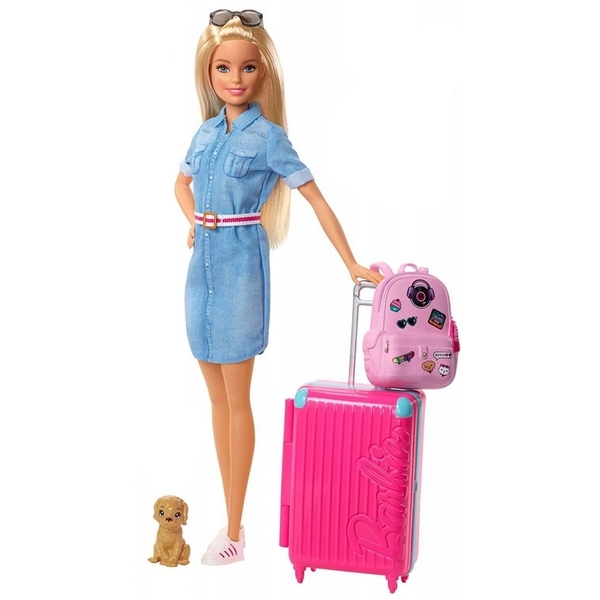 Ігровий набір Лялька Barbie Подорож (FWV25) - Pampik