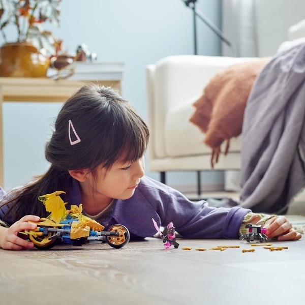 Конструктор LEGO Ninjago Мотоцикл золотого дракона Джея, 137 елементів (71768) - Pampik - 6