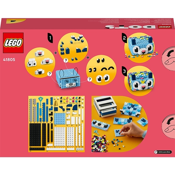 Конструктор LEGO DOTS Креативный ящик "Животные", 643 деталей (41805) - Pampik - 2