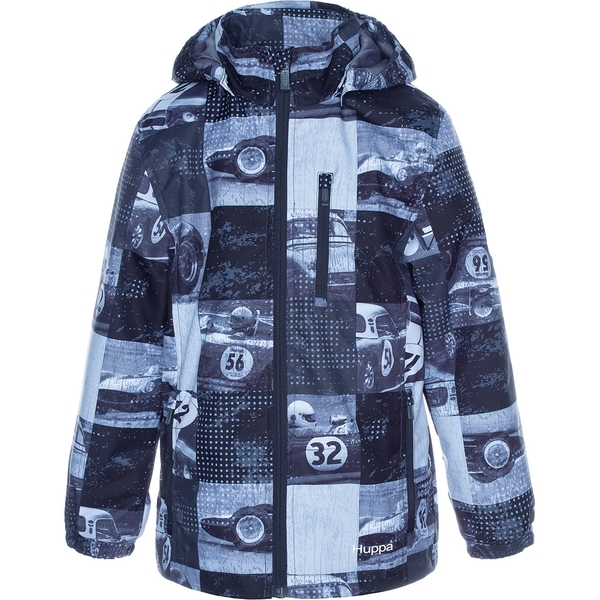 Куртка Huppa Janek 1, р.128, темно-серый с принтом - Pampik