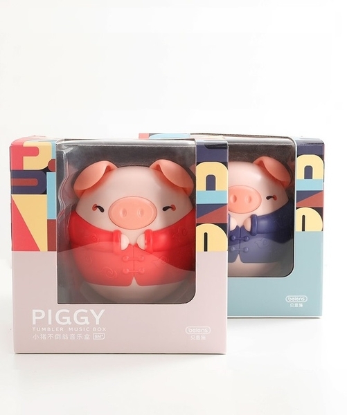 Неваляшка Beiens Порося, музичне, синє (YZ23blue) - Pampik - 7