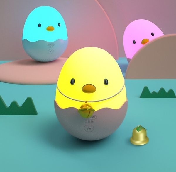 Нічник Beiens Курча музичне, рожевий (ZN05pink) - Pampik - 8