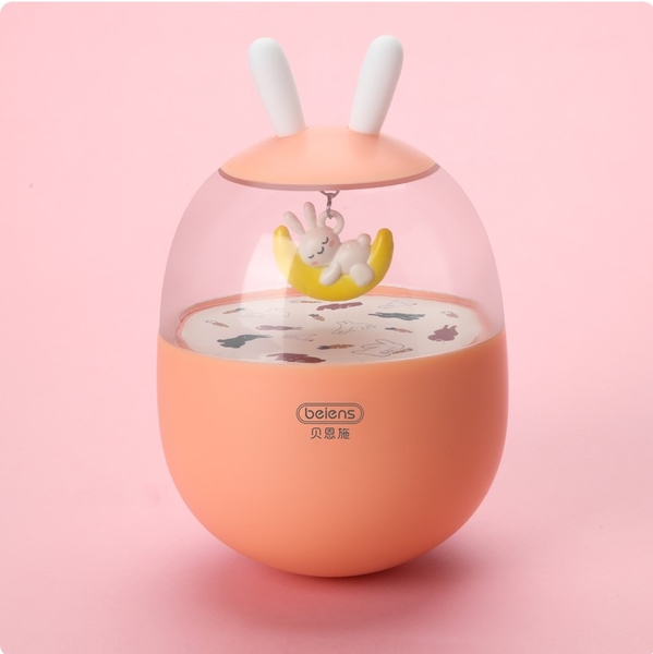 Неваляшка Beiens Зайчик на місяці, музичний, рожевий (YZ15pink) - Pampik - 2