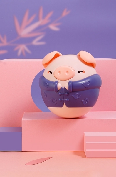 Неваляшка Beiens Порося, музичне, синє (YZ23blue) - Pampik - 4