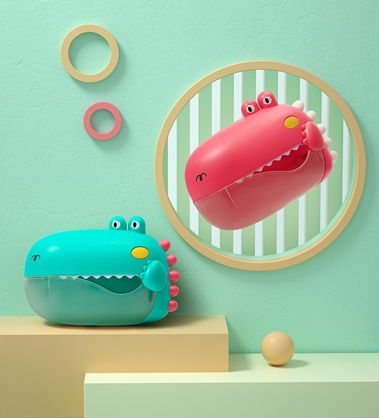 Дитячий генератор мильних бульбашок Beiens Крокодил, зелений (5515green) - Pampik - 4