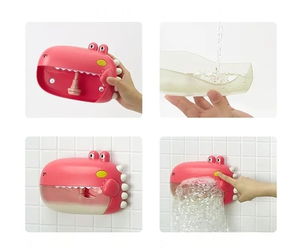 Дитячий генератор мильних бульбашок Beiens Крокодил, зелений (5515green) - Pampik - 8