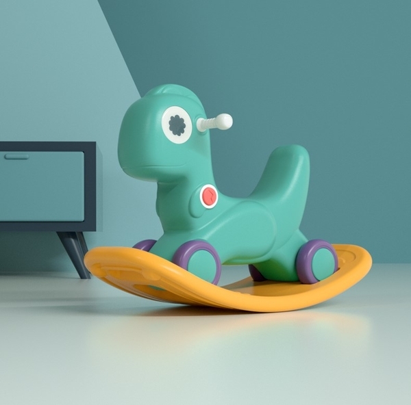 Качалка-беговел Beiens Коник, зелений (SQYM6016green) - Pampik - 2