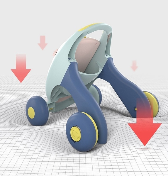 Ходунки-каталка Beiens игровой развивающий центр, голубой (TC03blue) - Pampik - 8