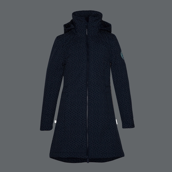 Пальто для девочек Huppa Ava, р.140, темно-синий - Pampik - 5