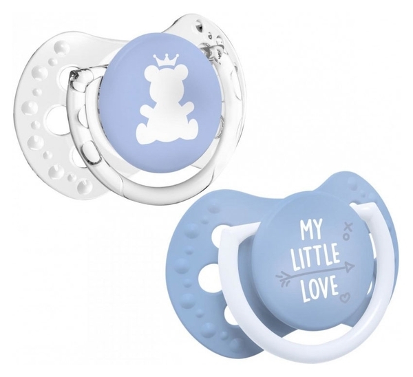 Силиконовая динамическая пустышка Lovi My little love, 0-2 мес., 2 шт. (22/847girl) - Pampik