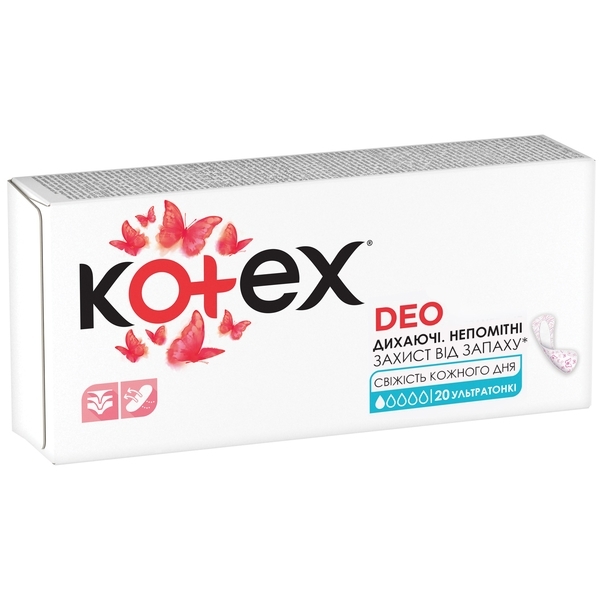 Щоденні прокладки Kotex Deo Ultraslim, 20 шт. - Pampik - 2