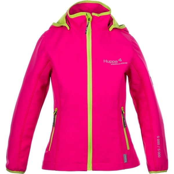 Жіноча куртка Huppa Softshell Janet 1, р.M, фуксія/лайм - Pampik