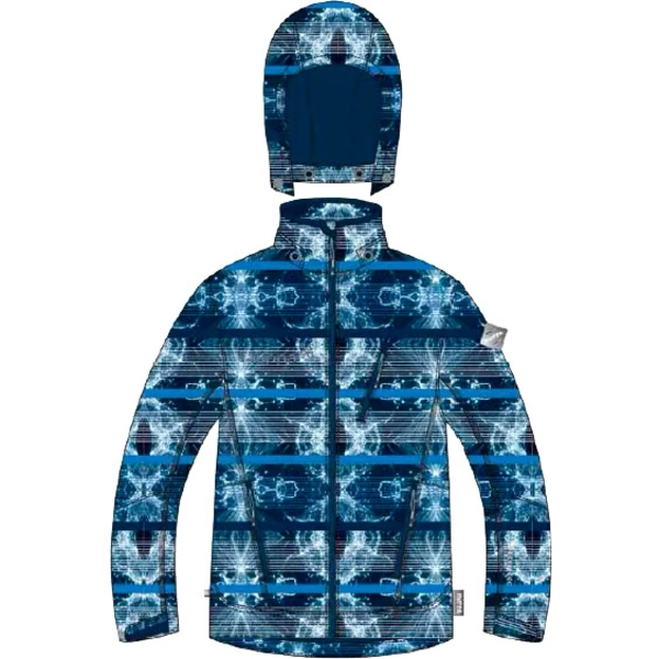 Куртка мужская Huppa Softshell Jamie 1, р.S, синий с принтом/темно-синий - Pampik