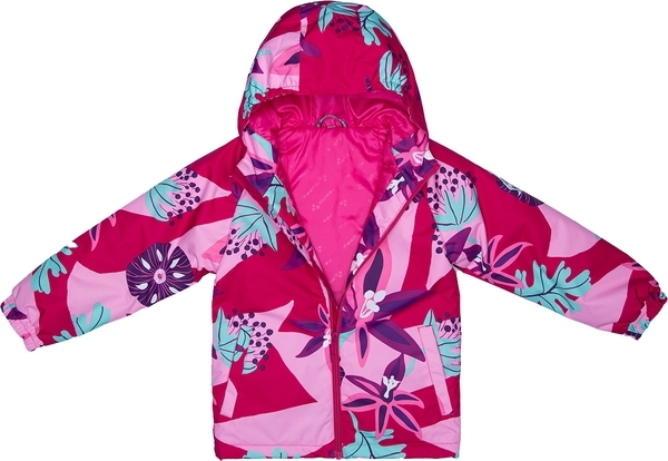 Куртка для девочек Huppa Alexis, р.98, фуксия с принтом - Pampik - 2