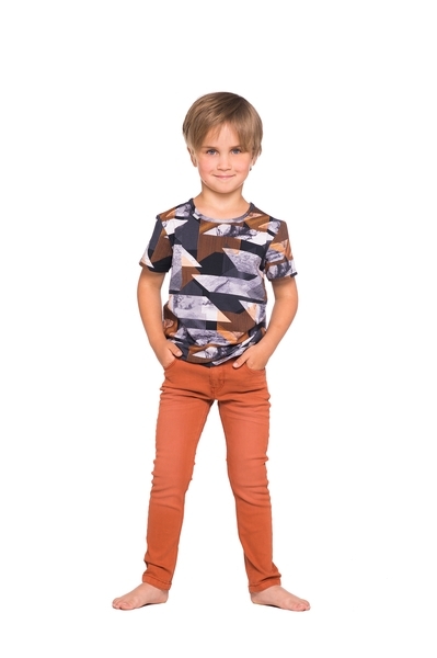 Футболка Huppa Jeidel, р.122, чорний з принтом - Pampik - 3