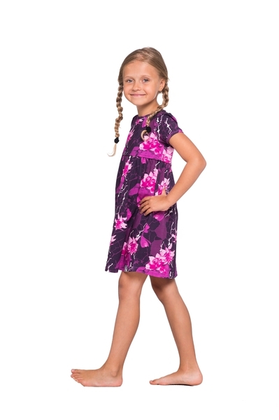 Сукня Huppa Meril, р.140, бордовий з принтом - Pampik - 3