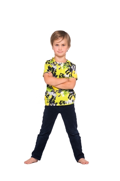 Футболка Huppa Jeidel, р.122, лайм із принтом - Pampik - 3