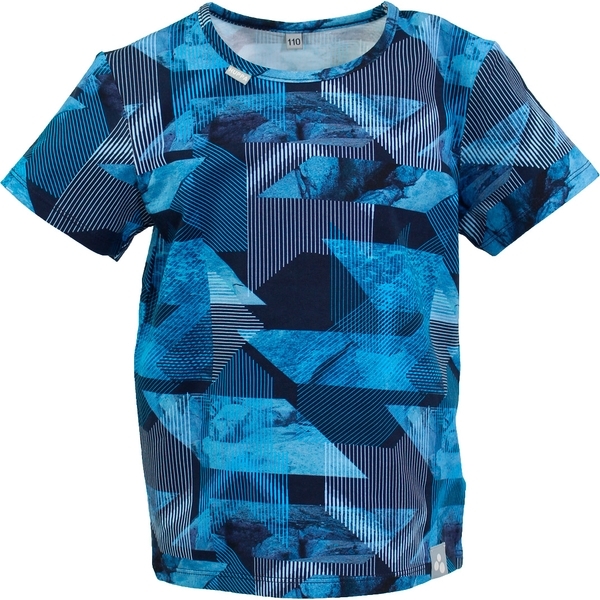 Футболка Huppa Jeidel, р.122, темно-синій з принтом (73000000-95186-122) - Pampik