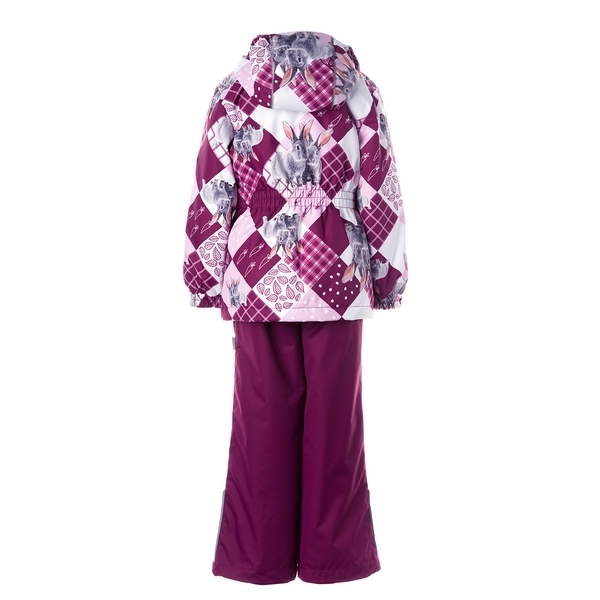 Комплект Huppa Yonne, р.116, бордовый принт/бордо - Pampik - 3