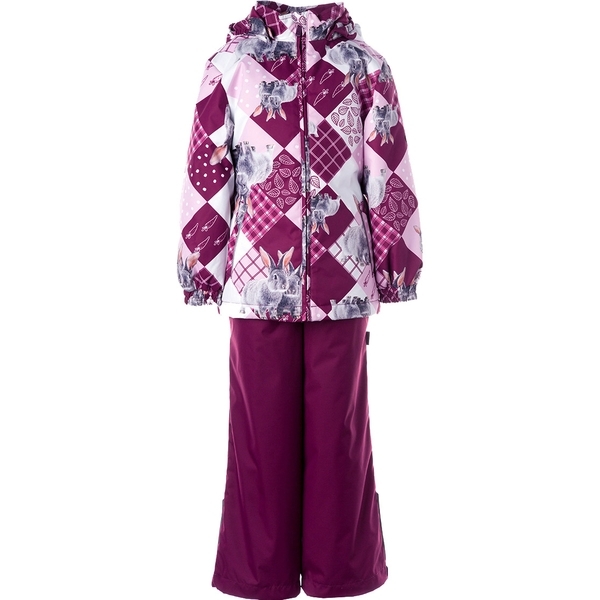 Комплект Huppa Yonne, р.116, бордовый принт/бордо - Pampik