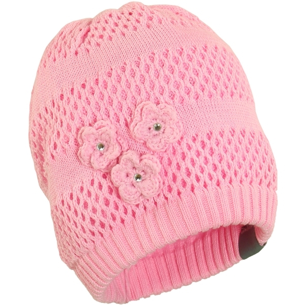 В'язана шапка Huppa Gloria, бавовна, XL, рожевий - Pampik